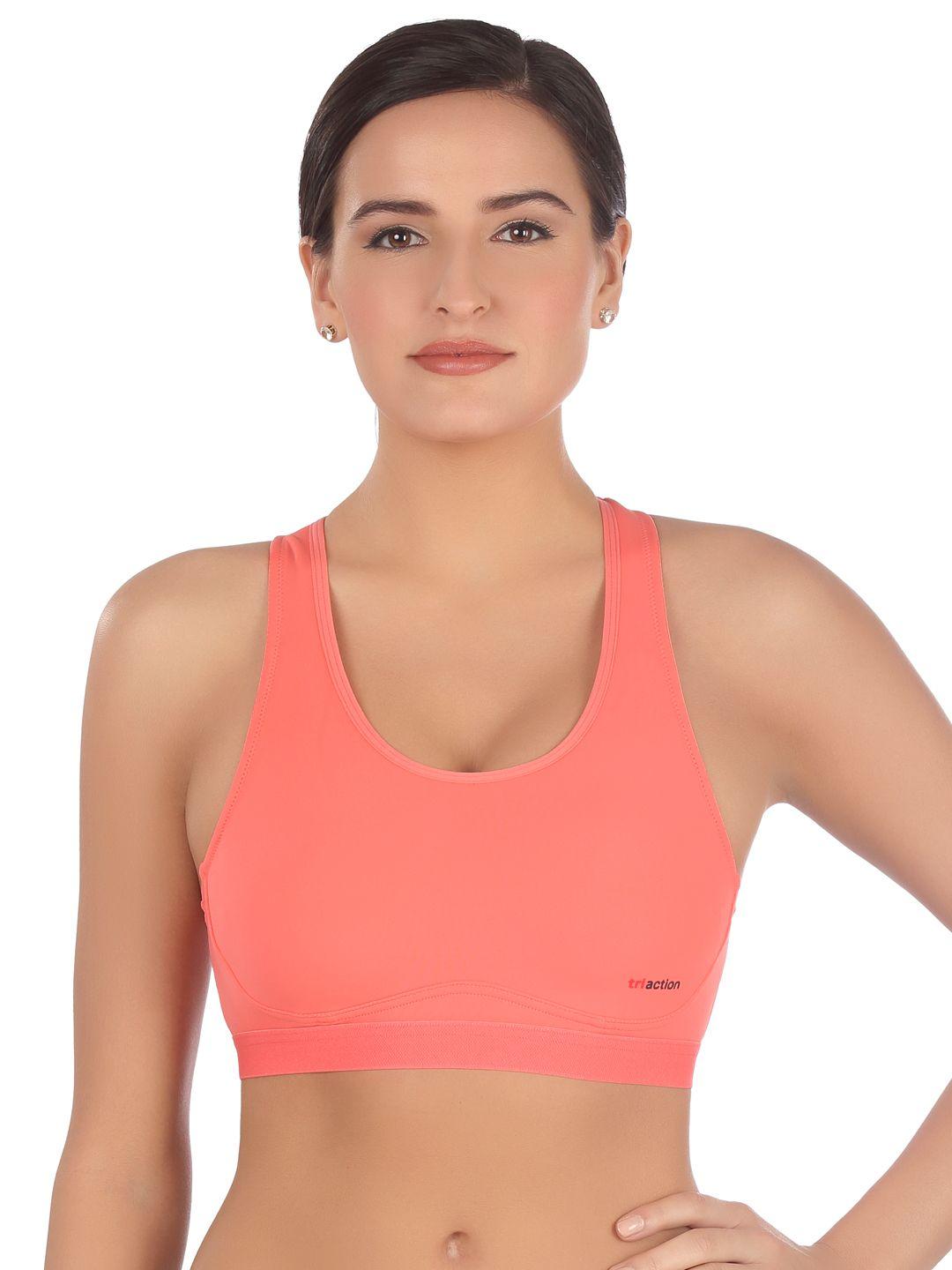 triumph triaction 103 top triaction padded wireless removable padded racer-back high bounce control sports bra