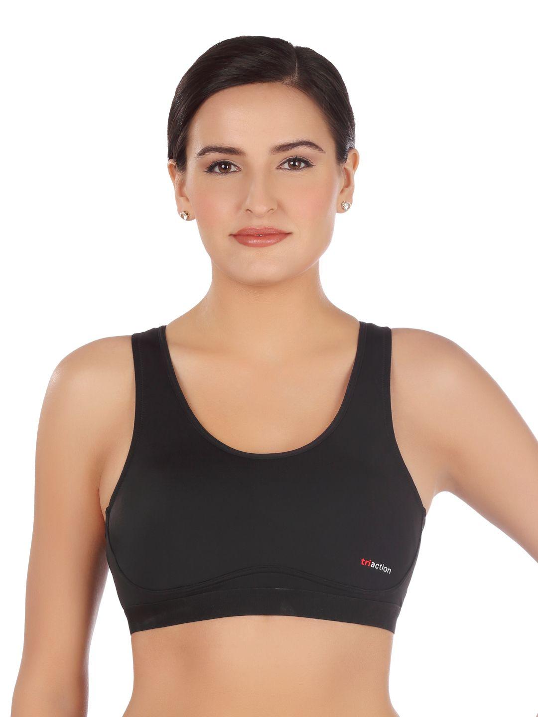 triumph triaction 103 top triaction padded wireless removable padded racer-back high bounce control sports bra