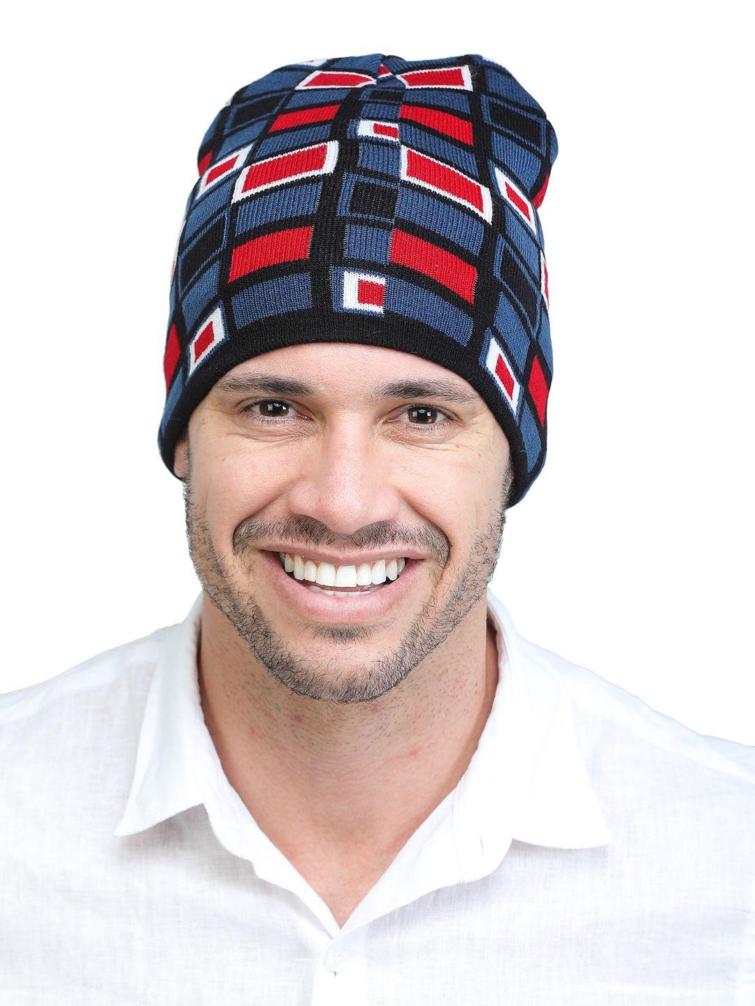 ellis men blue & red ascot cap