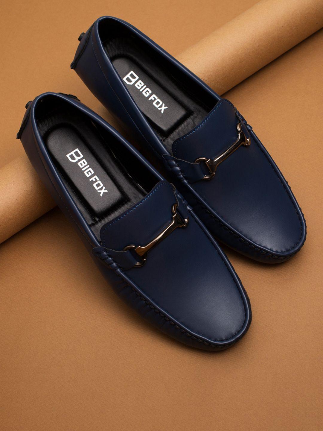 big fox men blue loafers