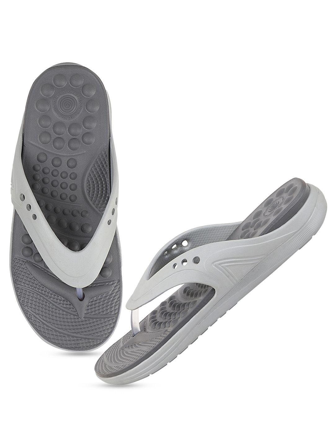 neoz men grey rubber thong flip-flops