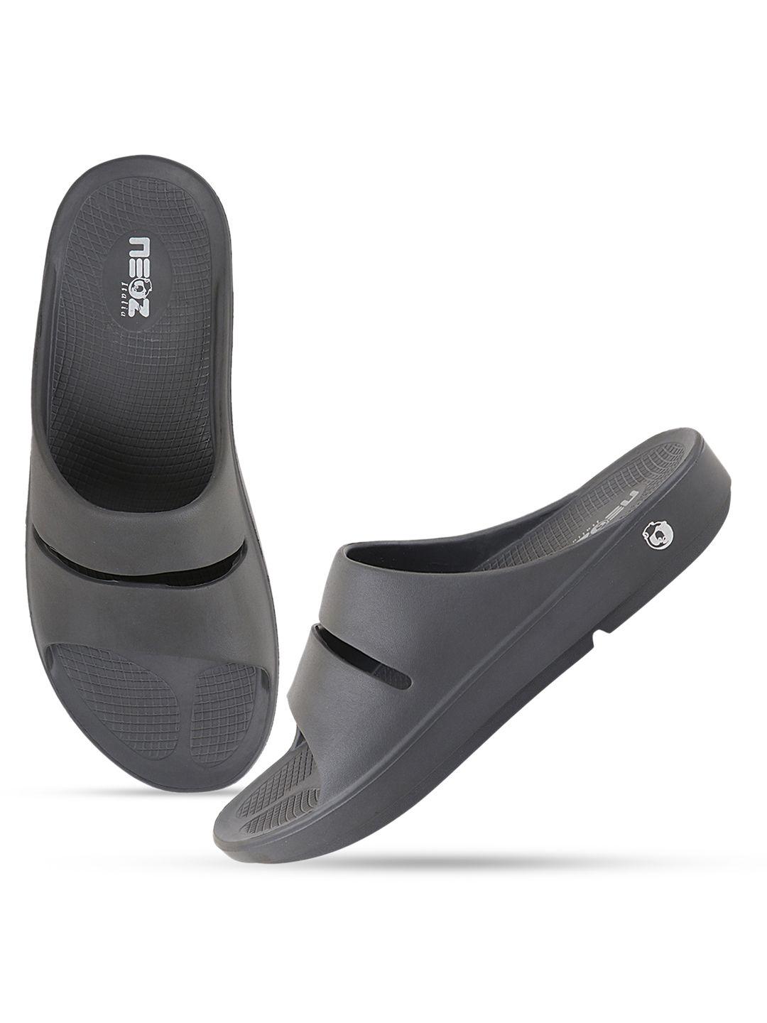 neoz men grey rubber slip-on