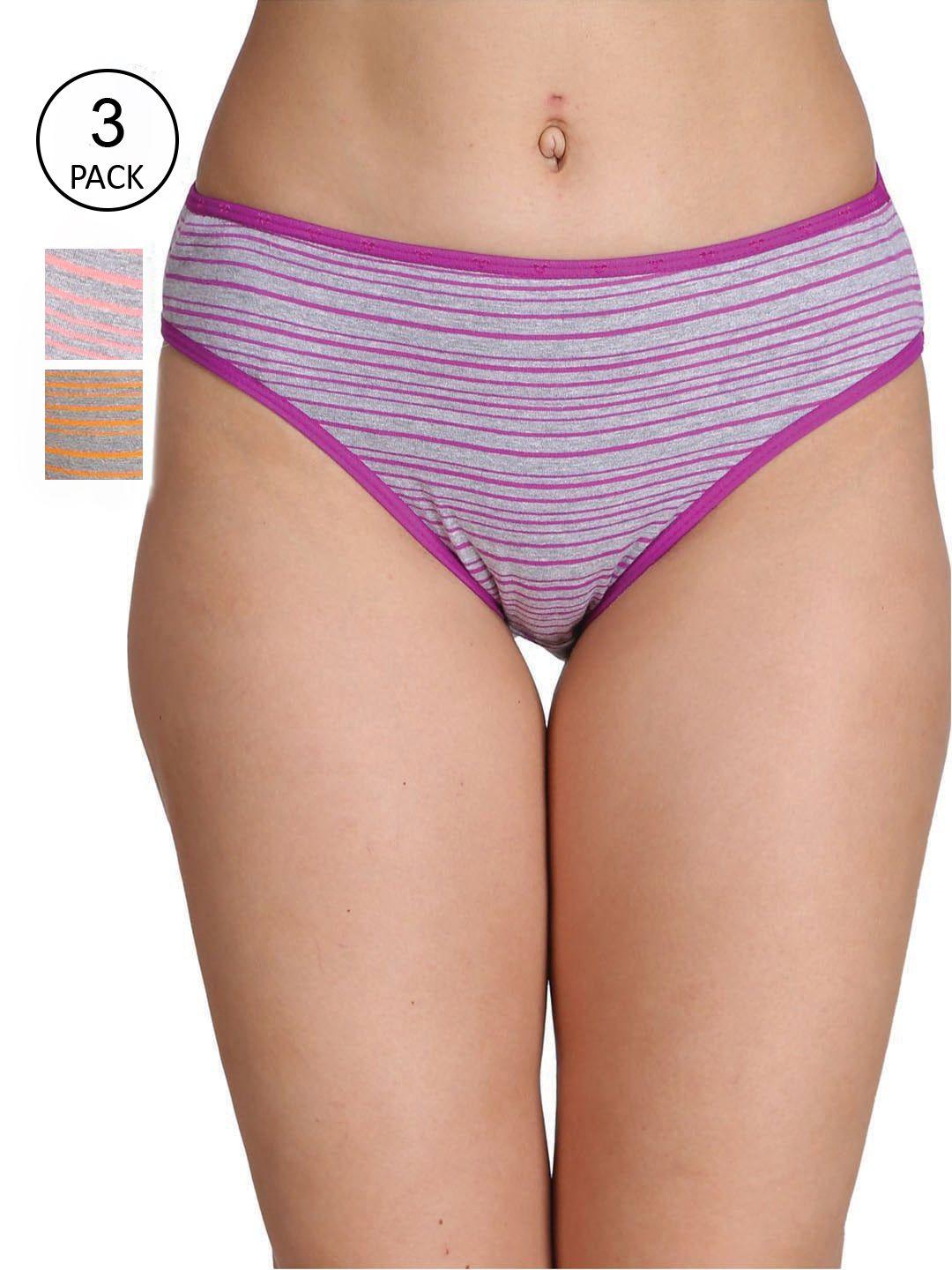 reveira women pack of 3 assorted hipster briefs