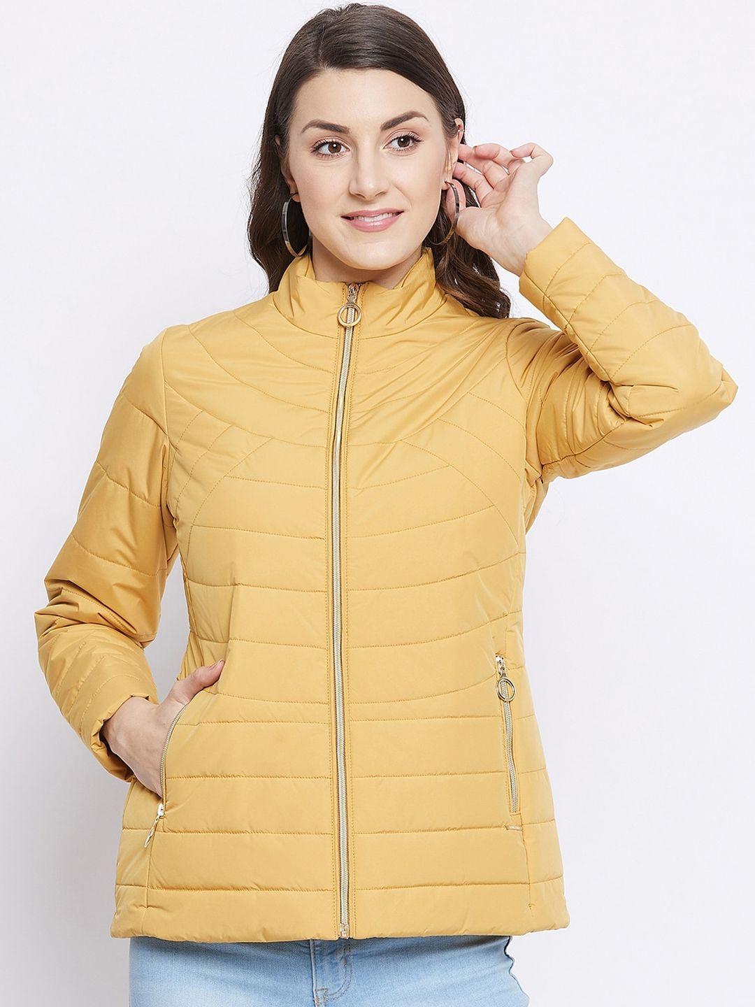 duke women yellow puffer jacket