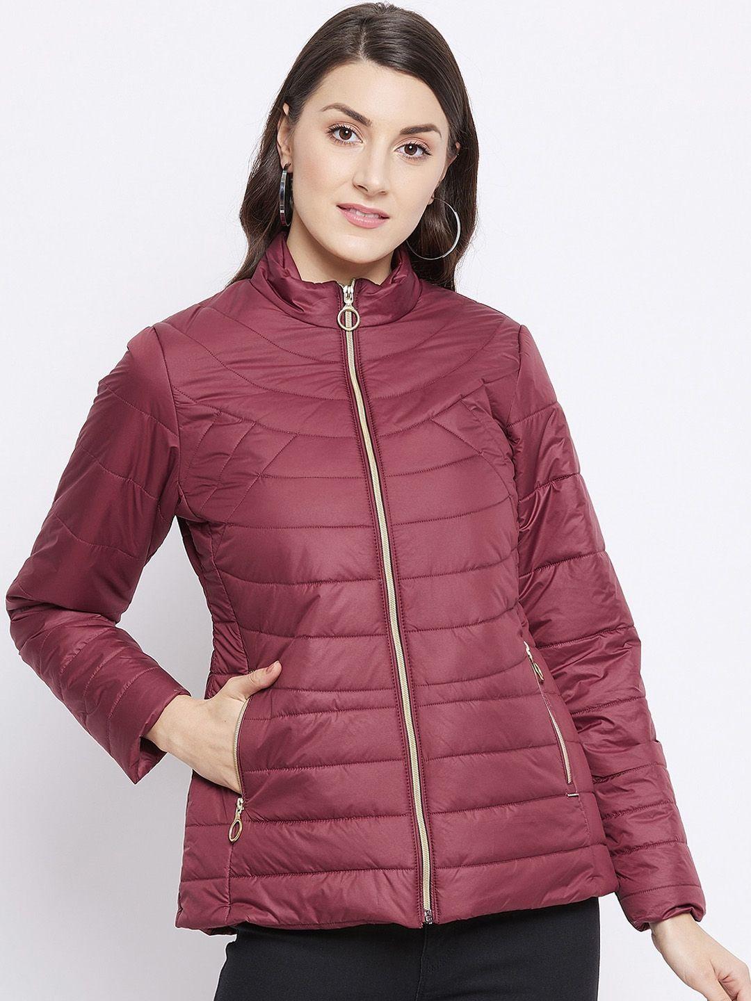 duke women maroon padded jacket