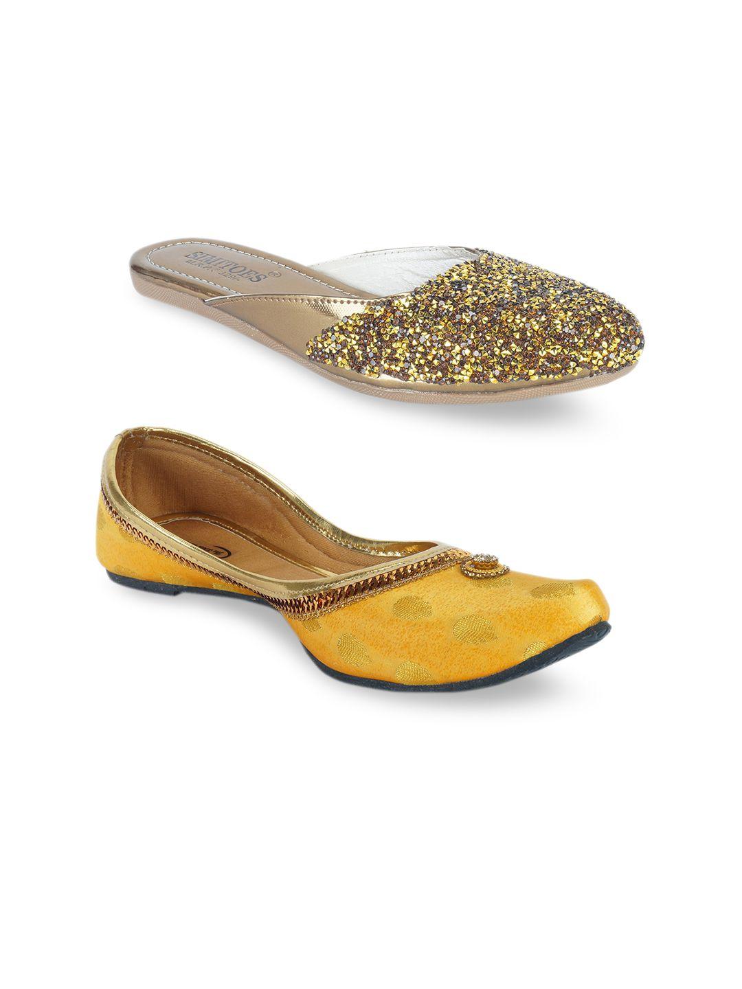 the desi dulhan women multicoloured ballerinas flats