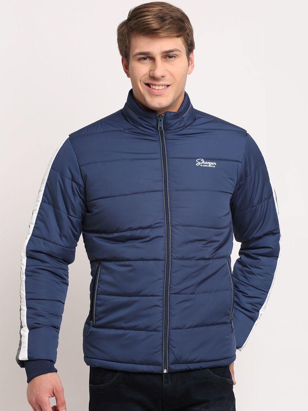 cantabil men blue padded jacket