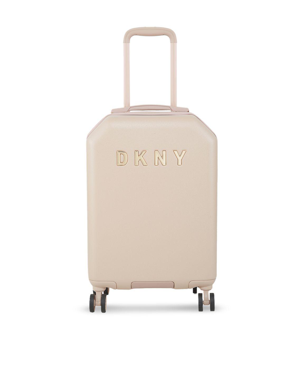 dkny allore range champagne hard cabin suitcase