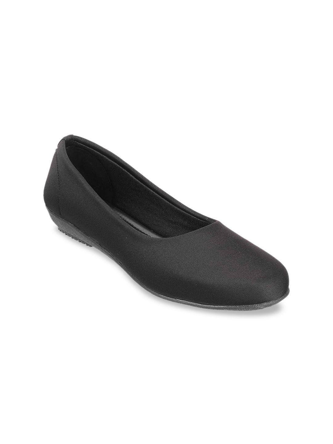 walkway by metro women black ballerinas flats