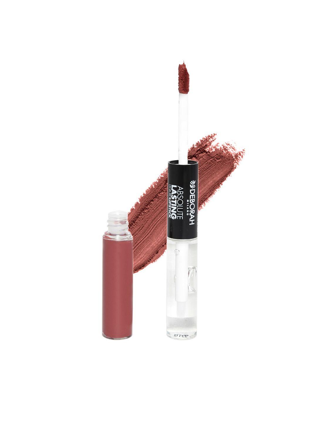 deborah milano absolute lasting light brown liquid lipstick with gloss 13