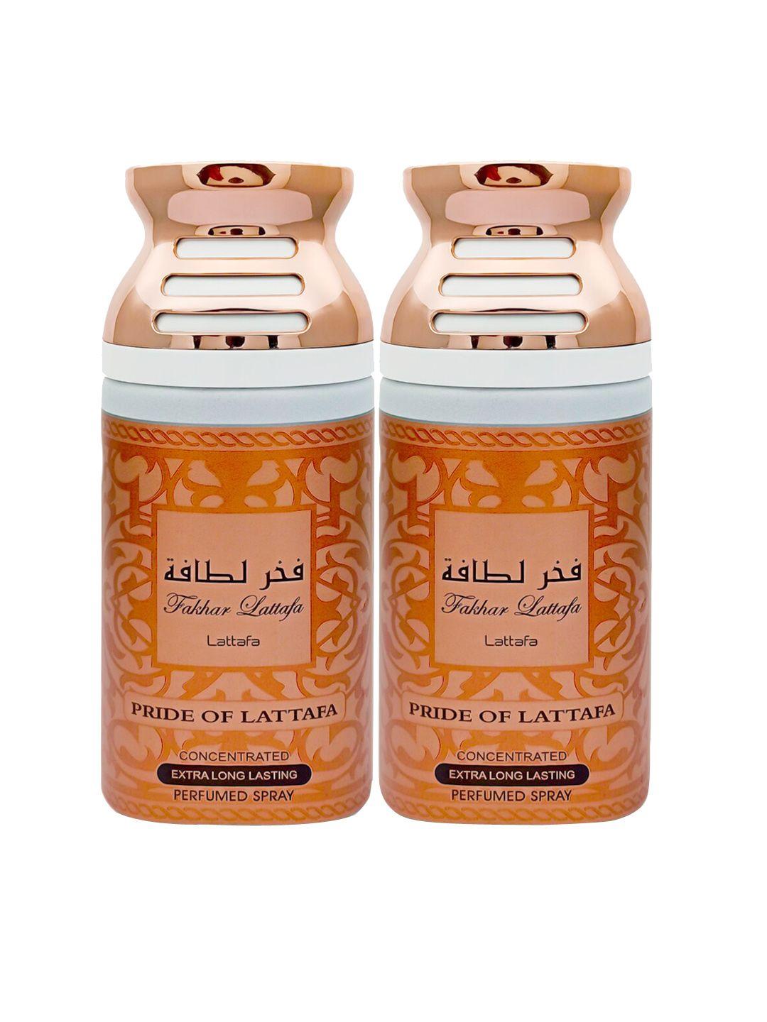 lattafa pack of 2 pride of lattafa concentrated perfumed spray - 250ml each