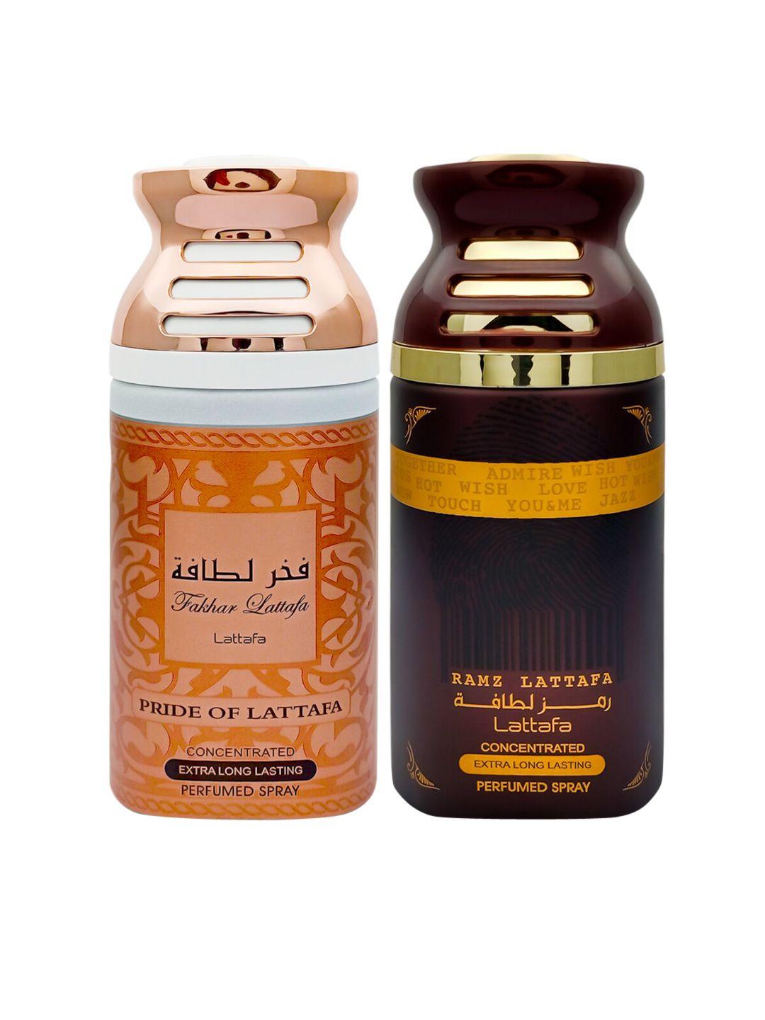 lattafa fakhar pack of 2 perfumed body spray 250ml