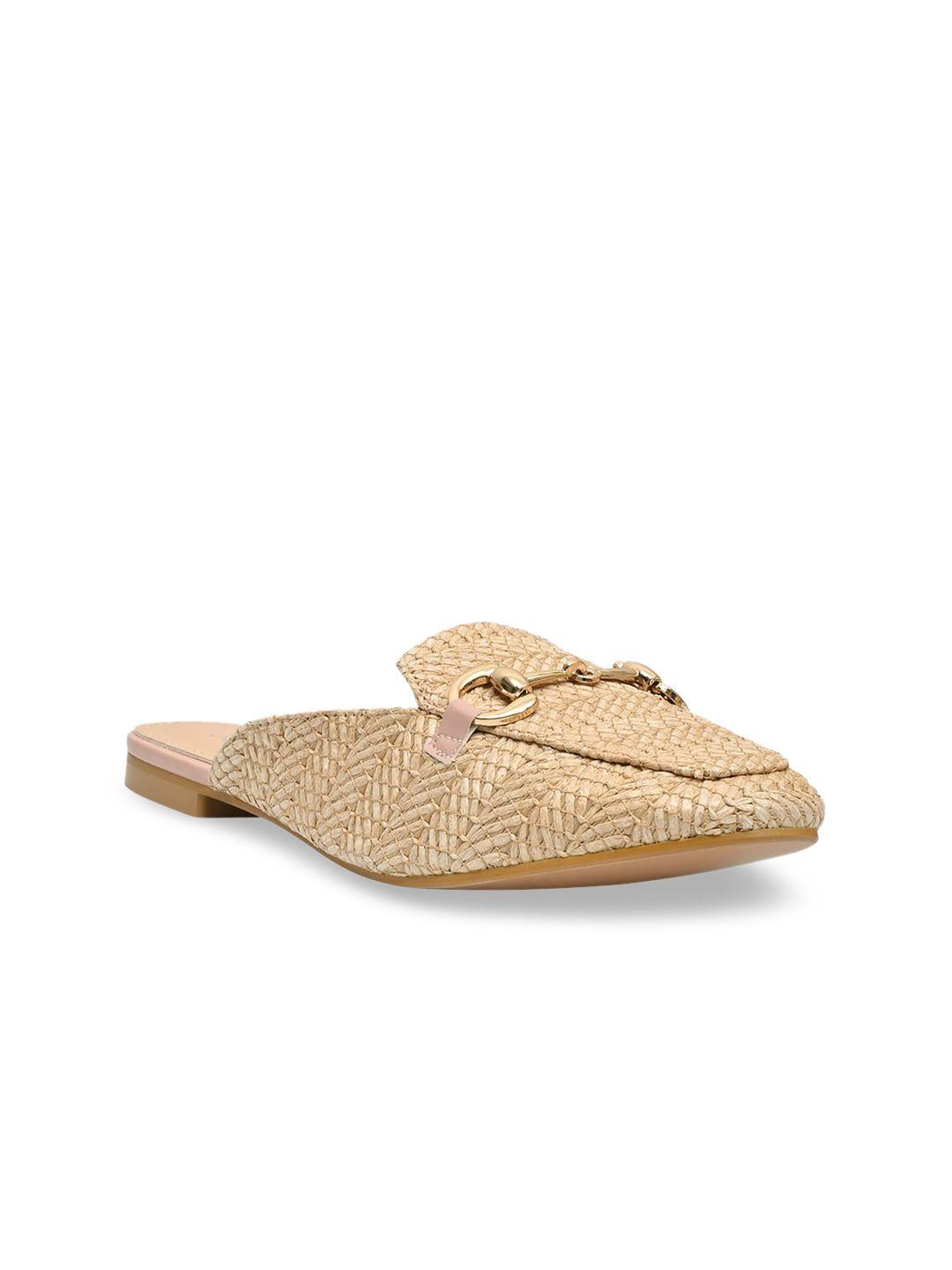 jove women nude pink mules flats