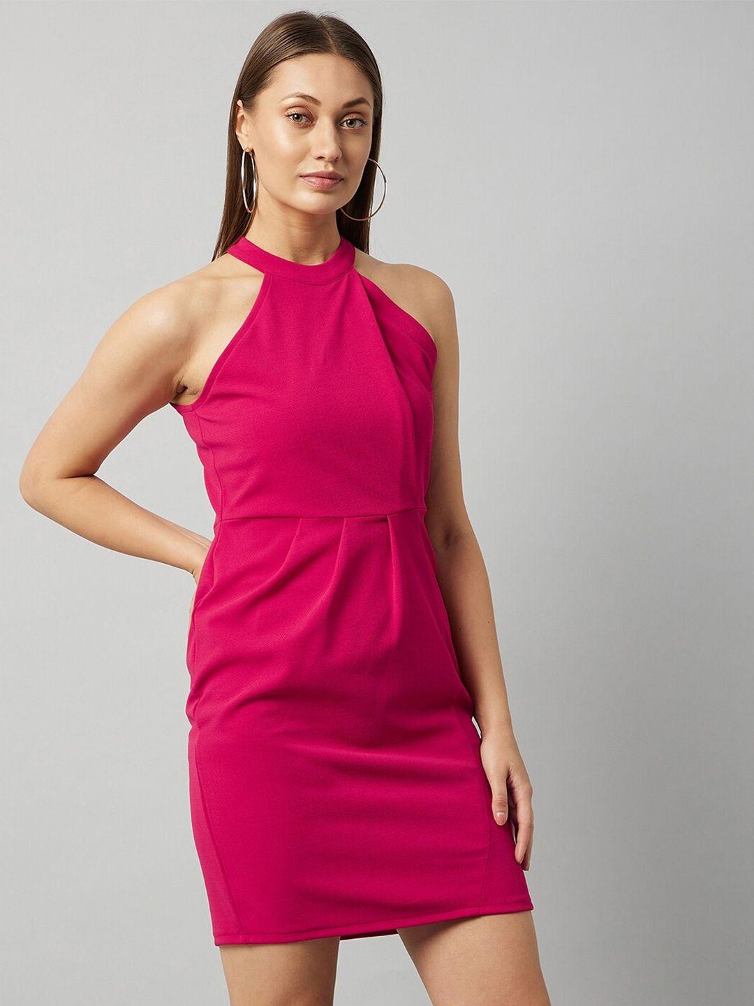 athena fuchsia sheath dress