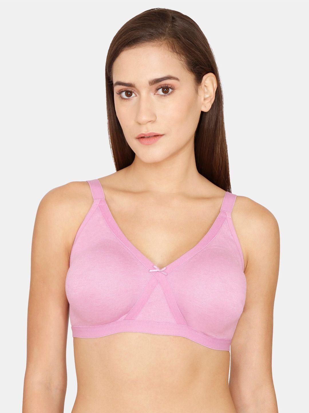 zivame pink everyday bra - non padded non wired