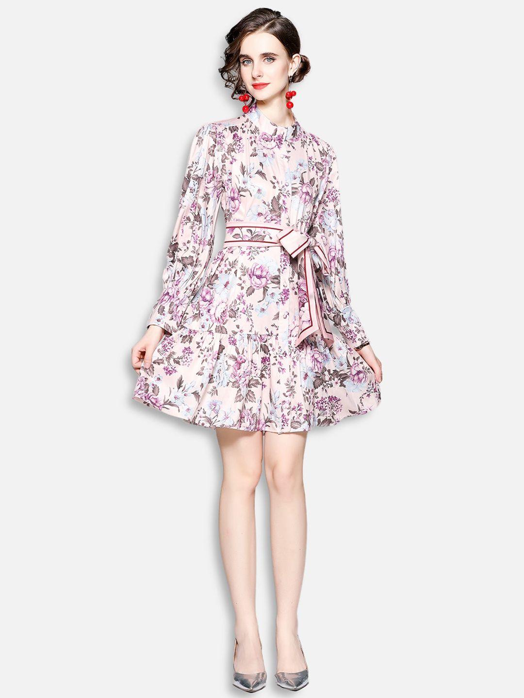 jc collection pink floral dress