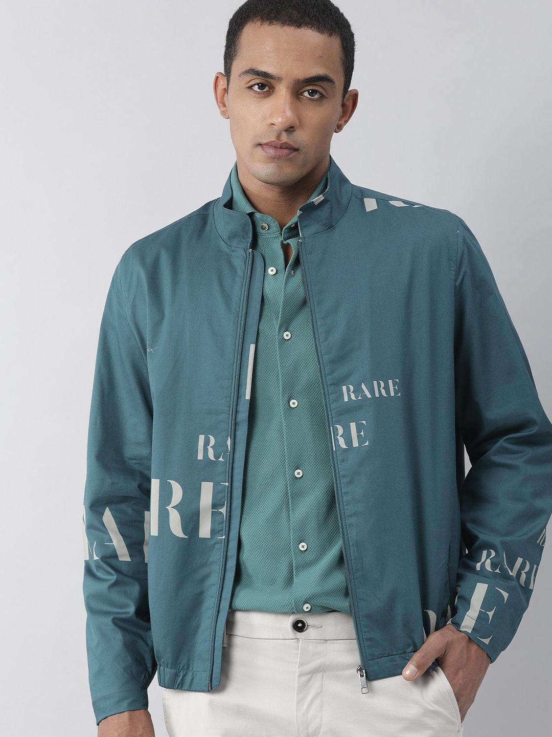 rare rabbit men teal sporty jacket