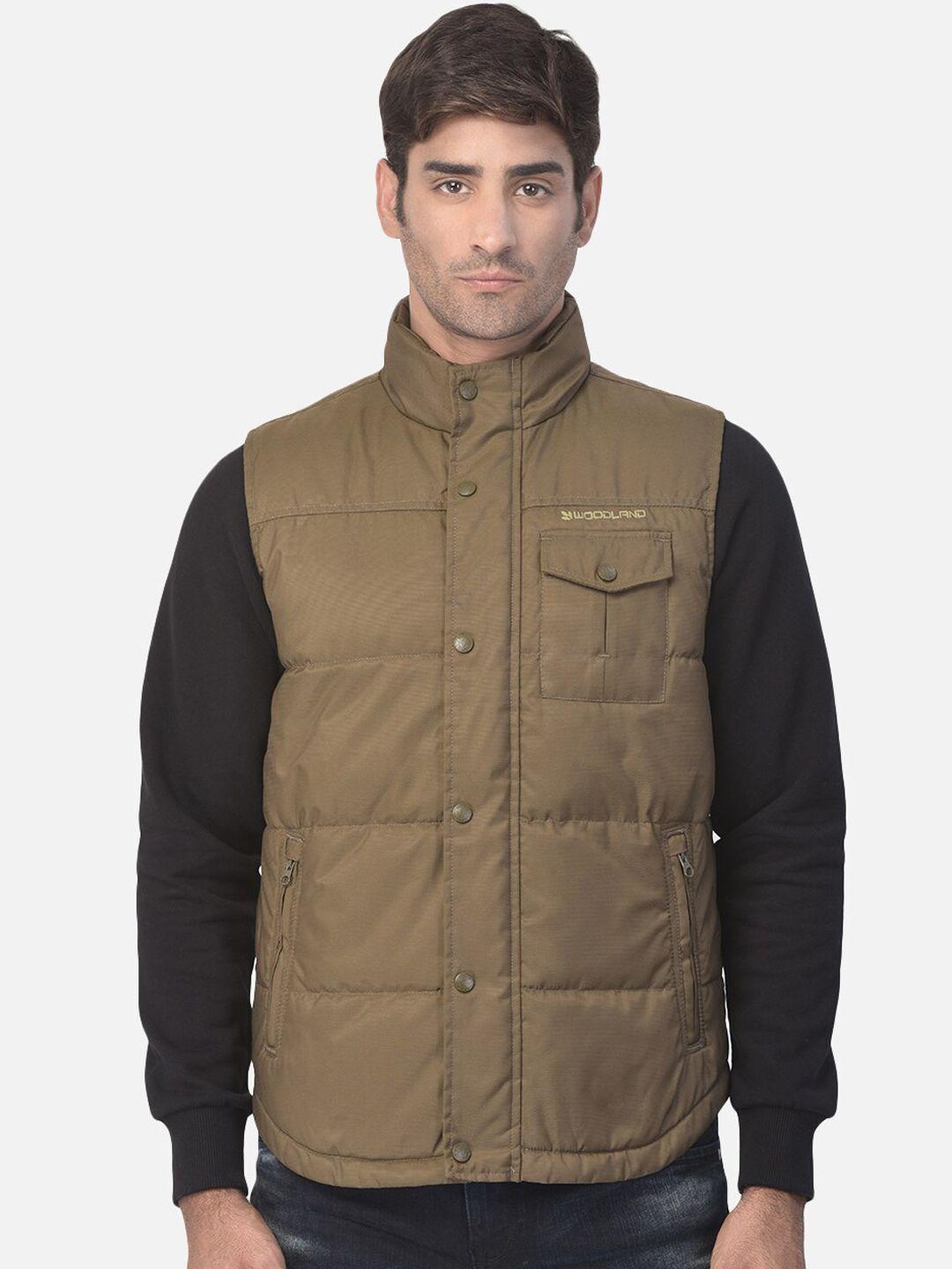 woodland men gold-toned water resistant padded jacket