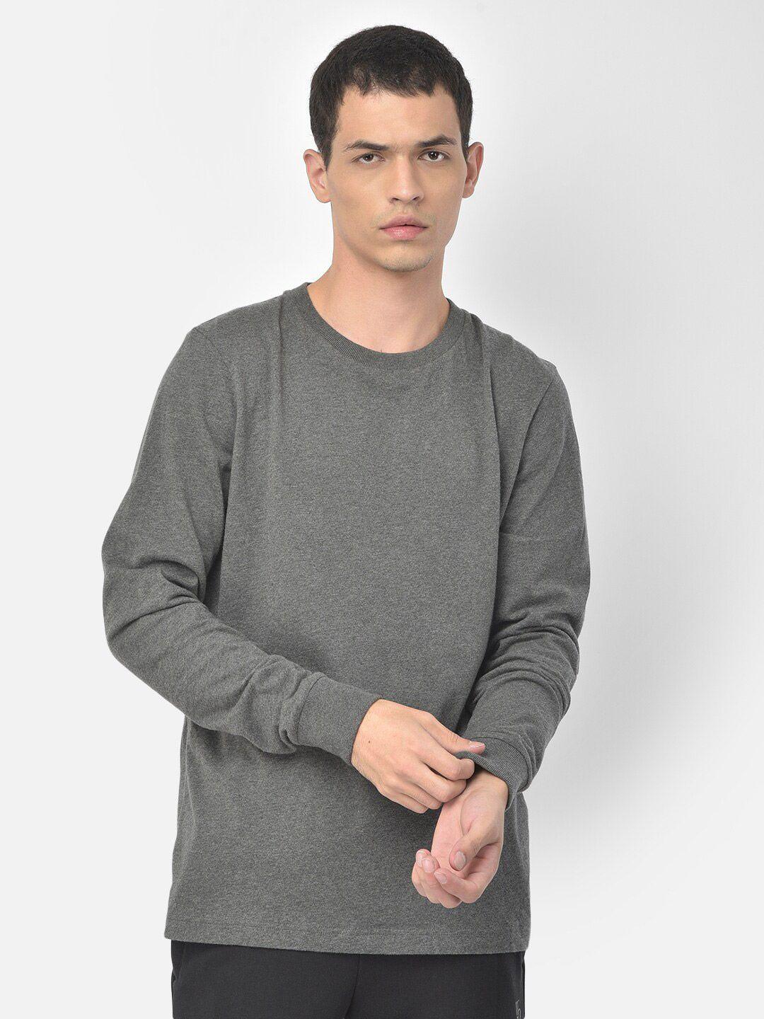 woodland men grey pure cotton t-shirt