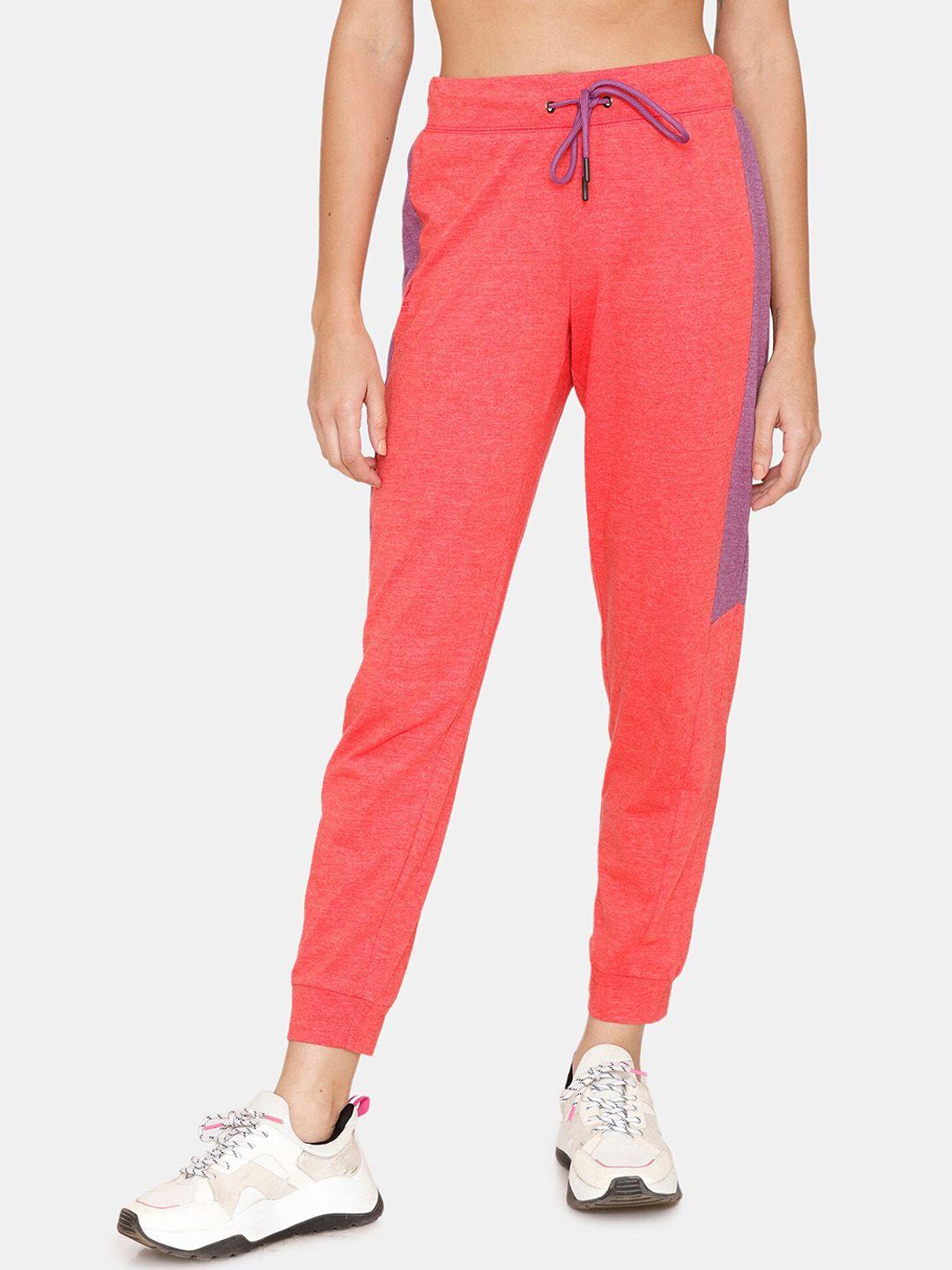 rosaline by zivame women orange solid joggers