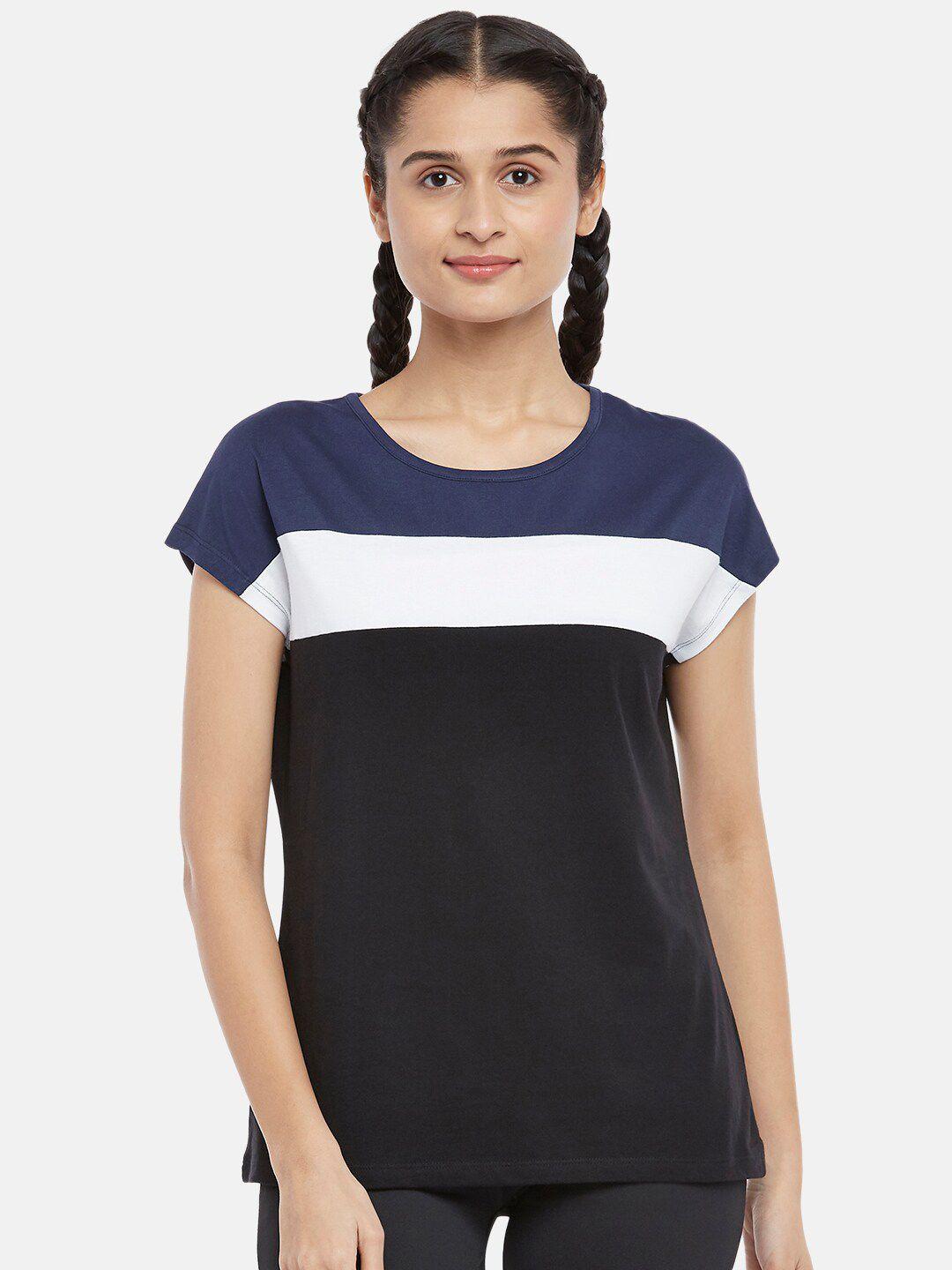 ajile by pantaloons black striped top