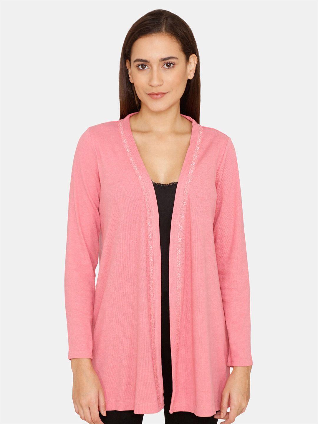 zivame women pink shrug