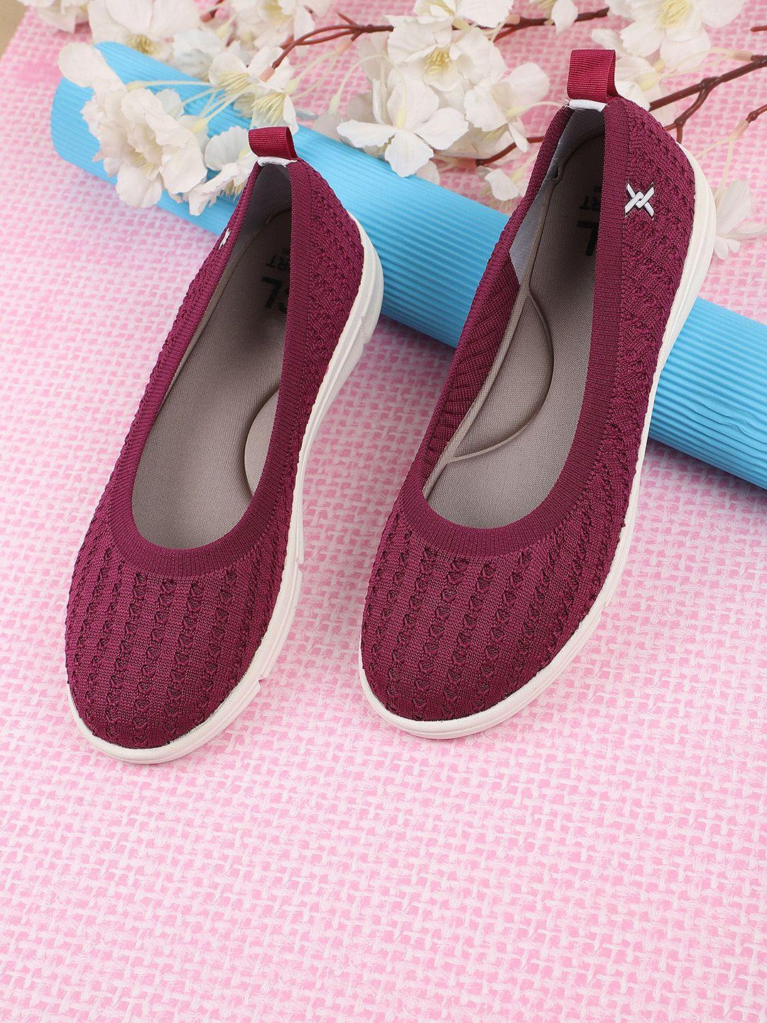 carlton london sports women burgundy ballerinas flats