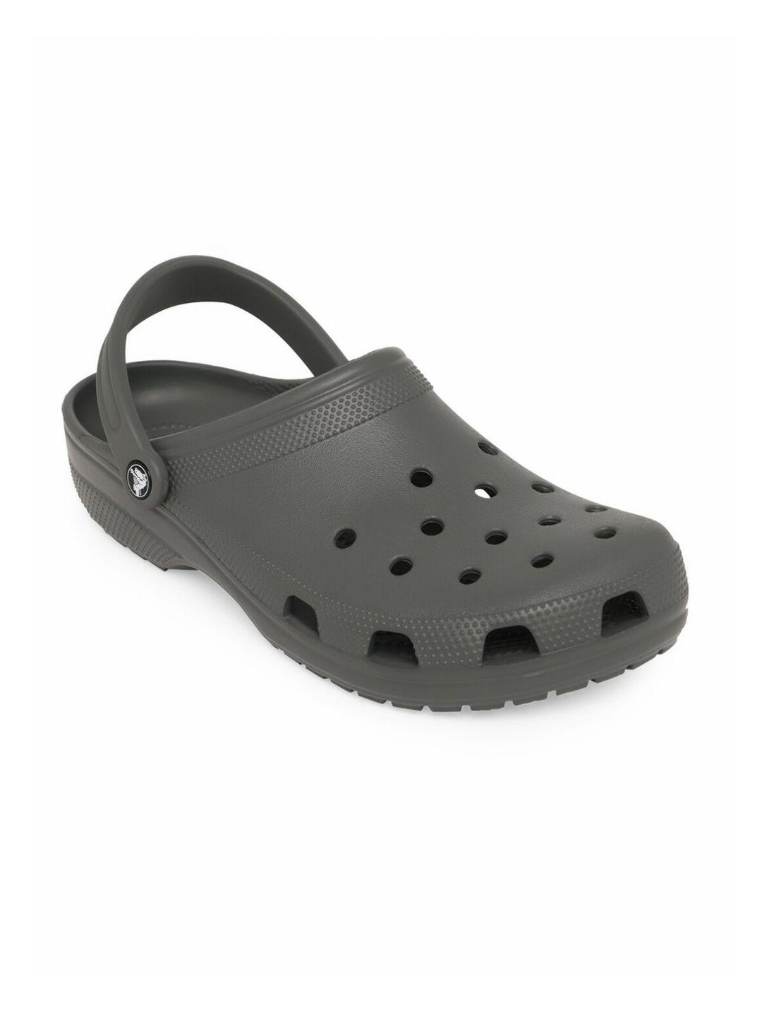 crocs unisex grey classic clogs