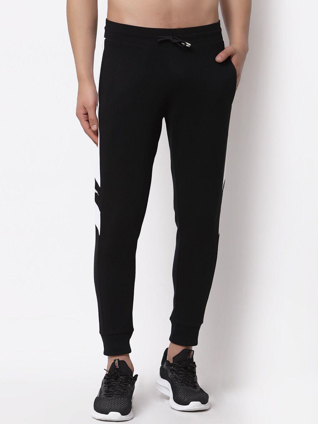 red tape men black solid joggers