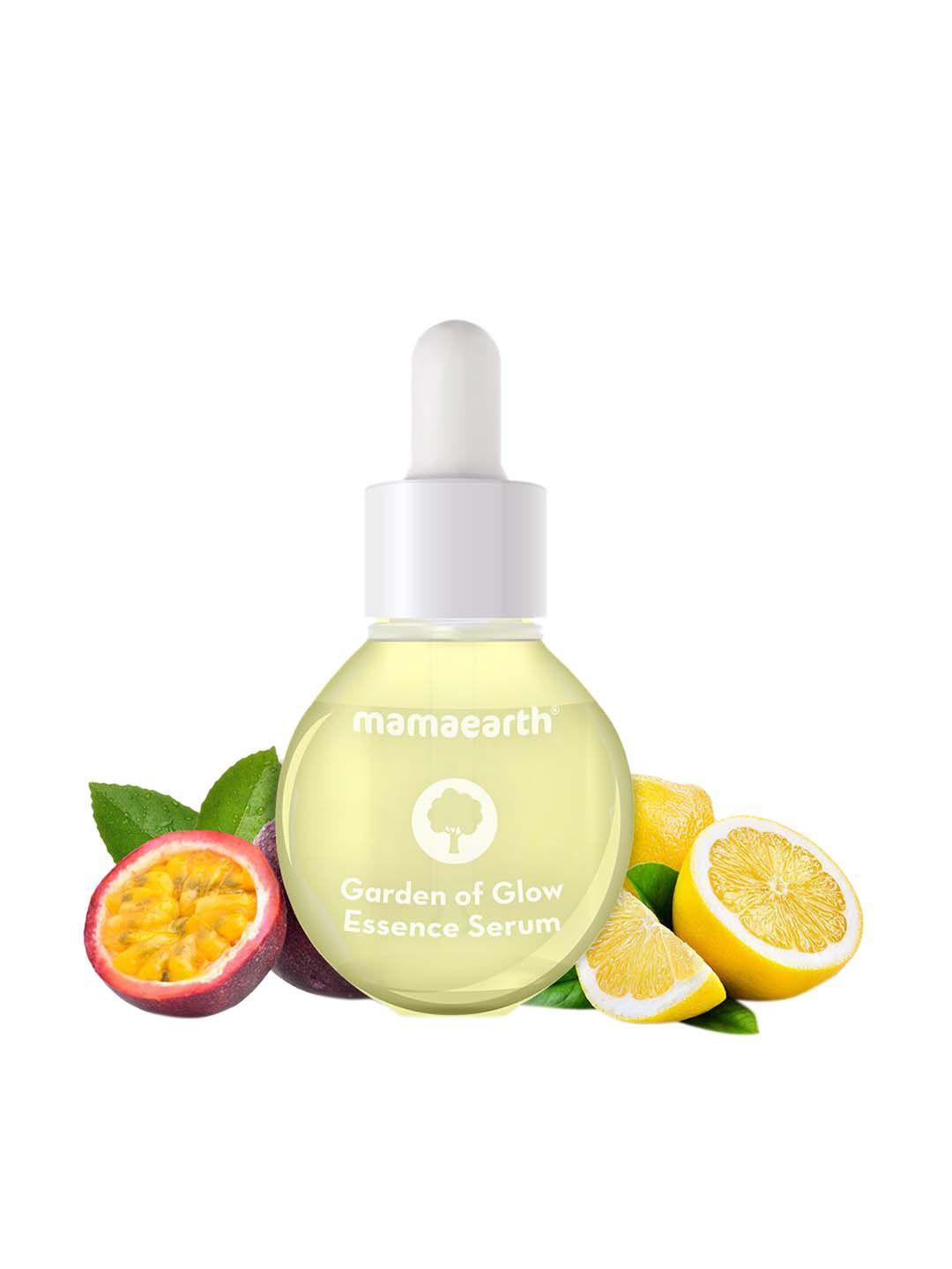 mamaearth garden of glow essence serum with vitamin c & passion fruit 30 ml