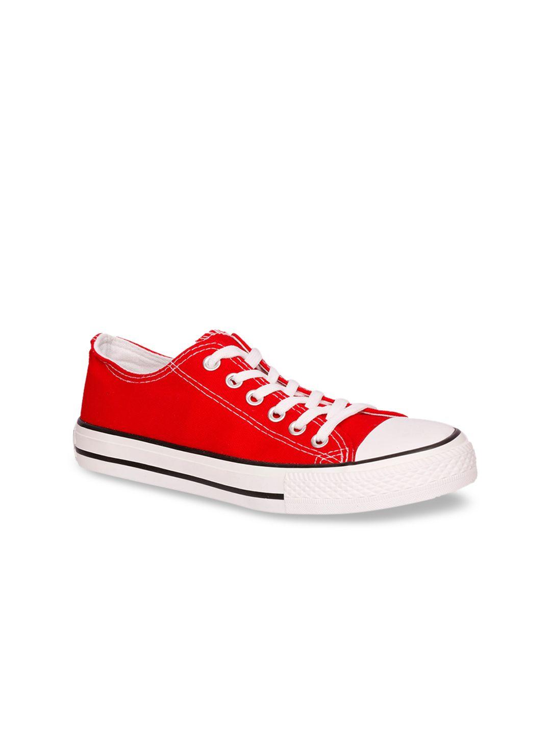 cipramo sports women red solid sneakers