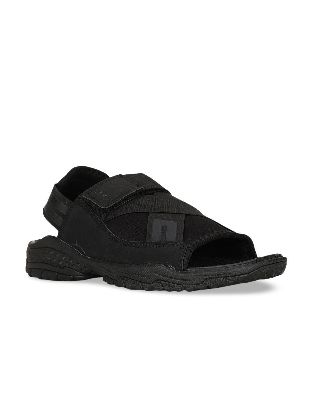 power men black sports sandals