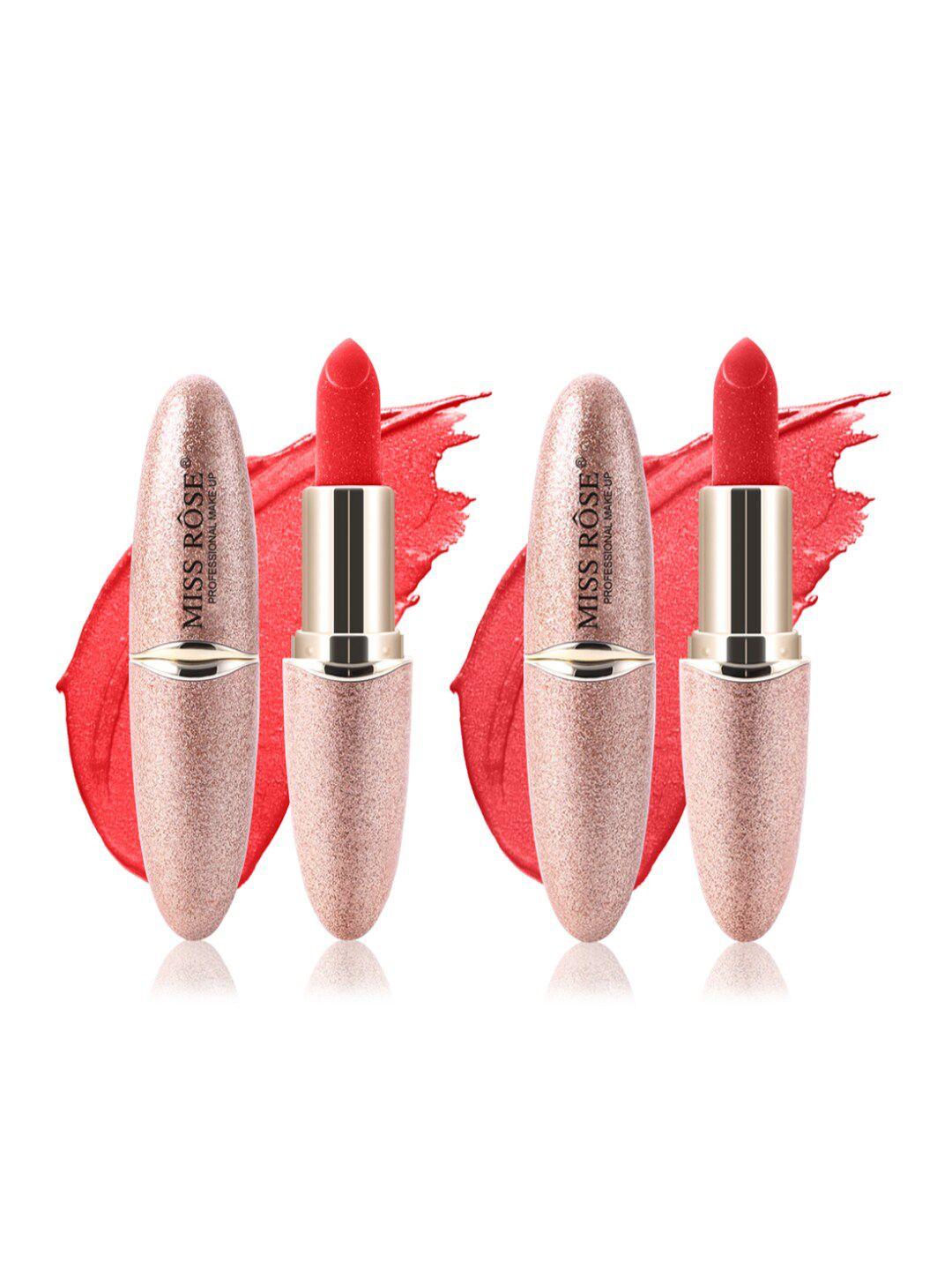 miss rose set of 2 matte smooth velvet lipstick 20 g - 44 & 43