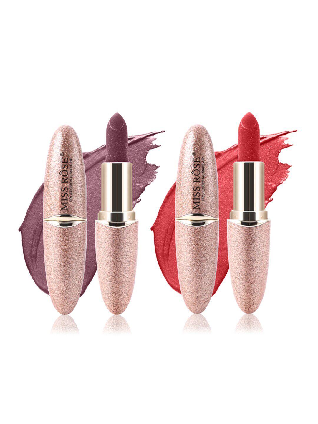 miss rose set of 2 matte smooth velvet lipstick 20 g - 48 & 03