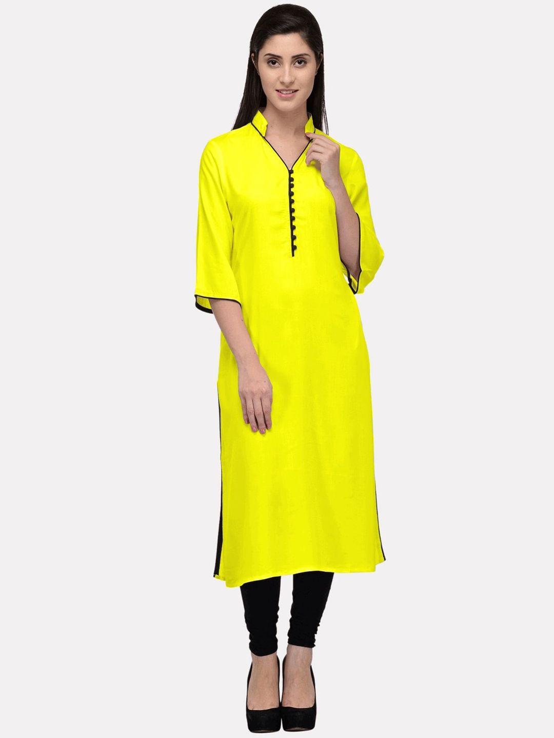 kalini women yellow kurta