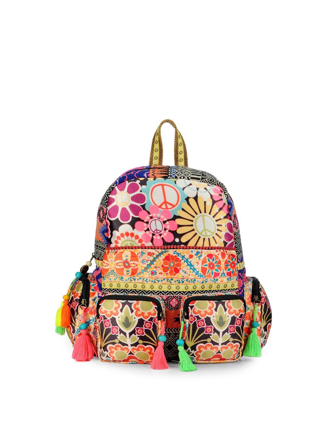 the house of tara women multicoloured tasselled backpack