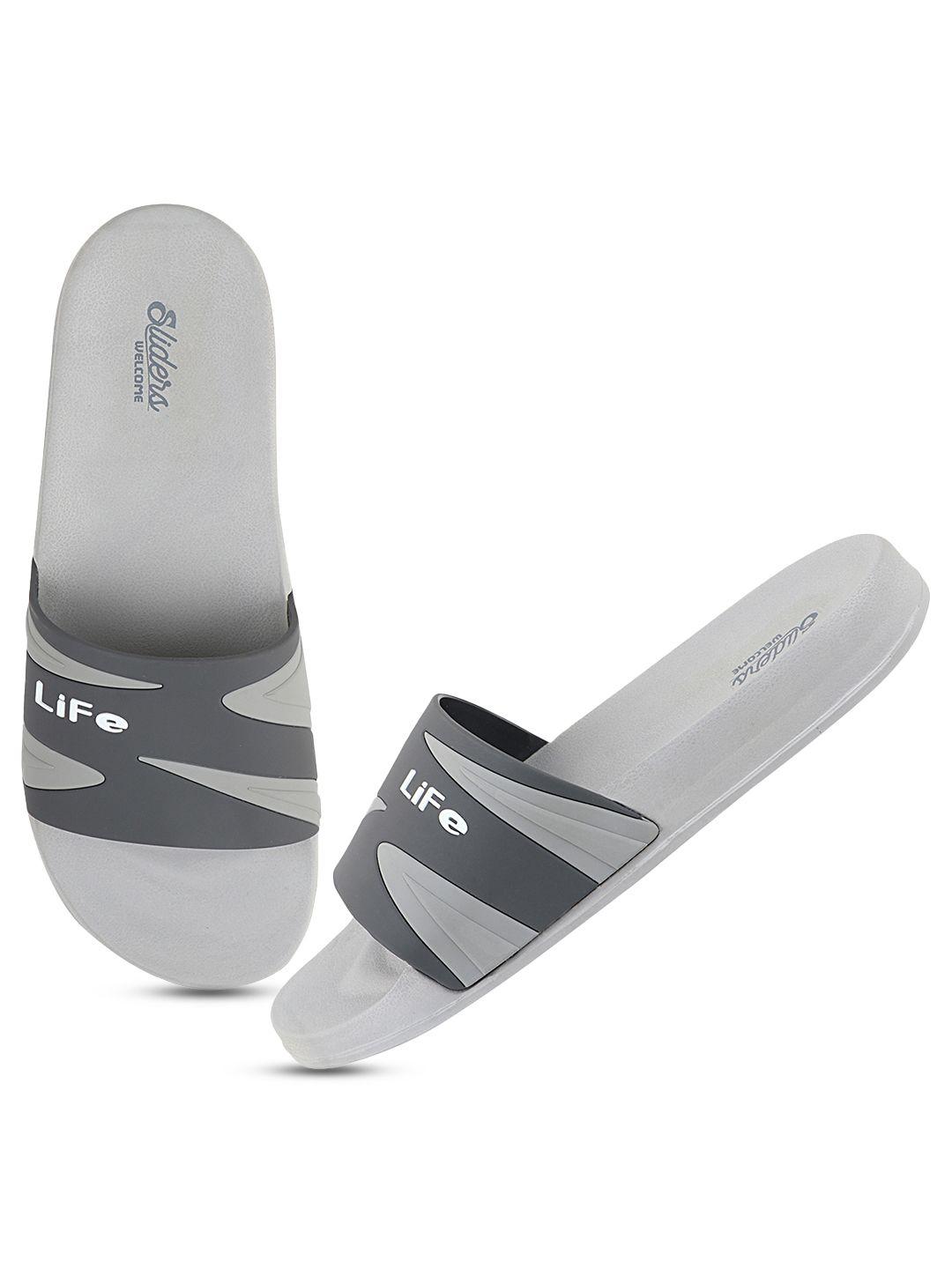 welcome men grey sliders