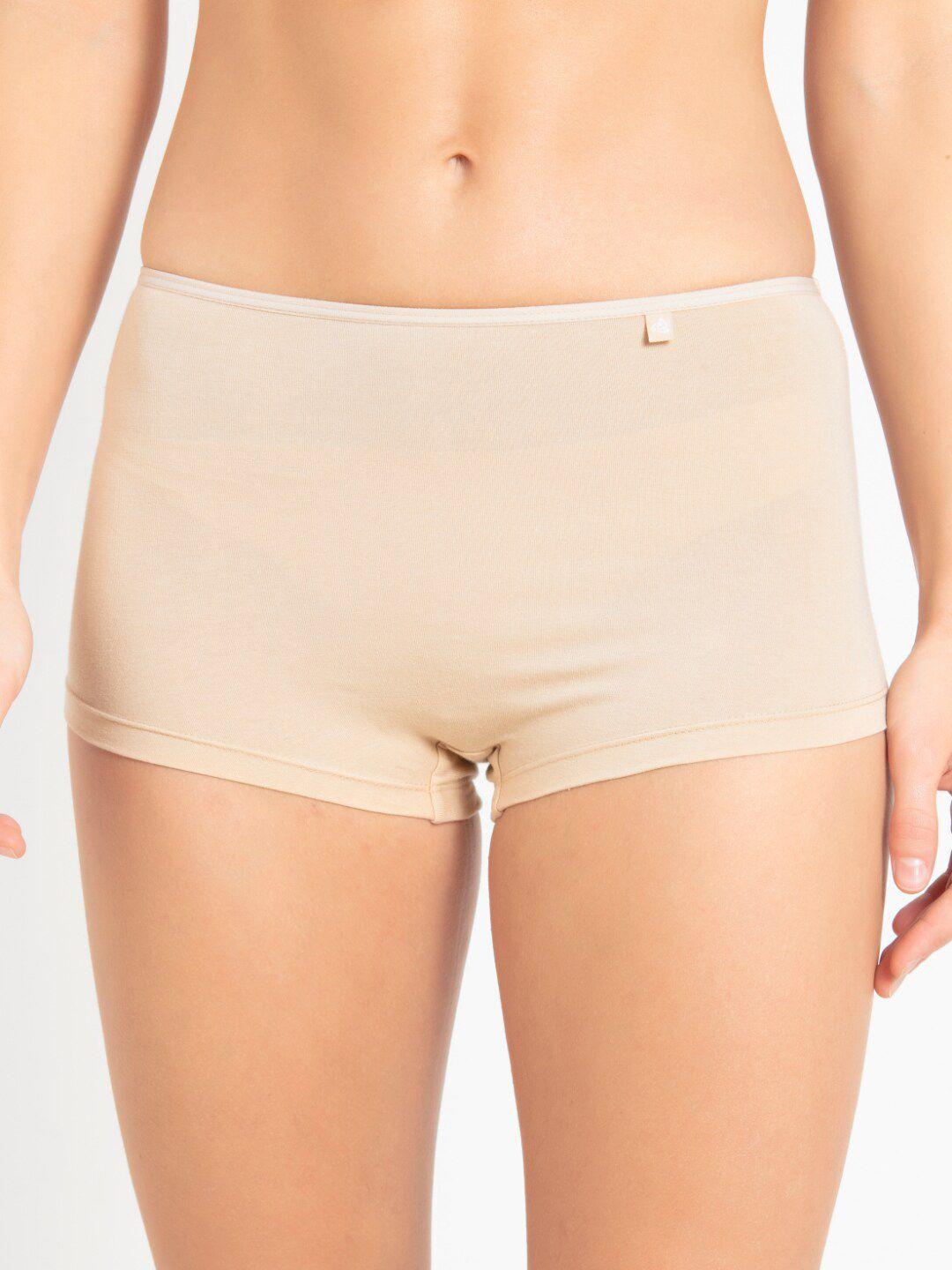 jockey women nude coloured solid boy shorts ss04-0105-wskin