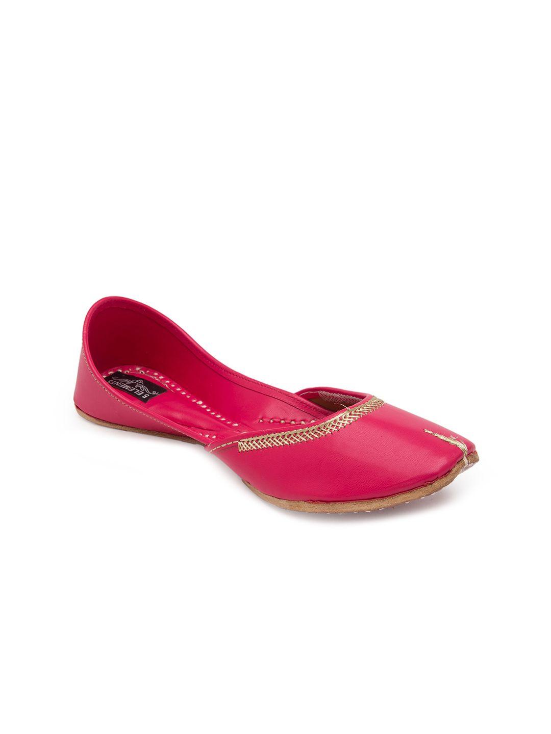 5 elements women fuchsia mojaris flats