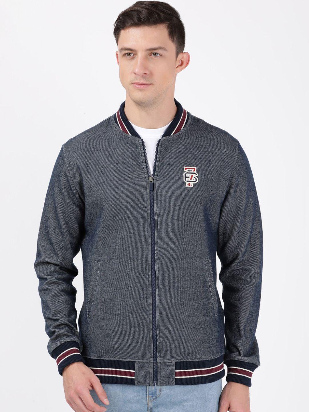 jockey men blue varsity jacket