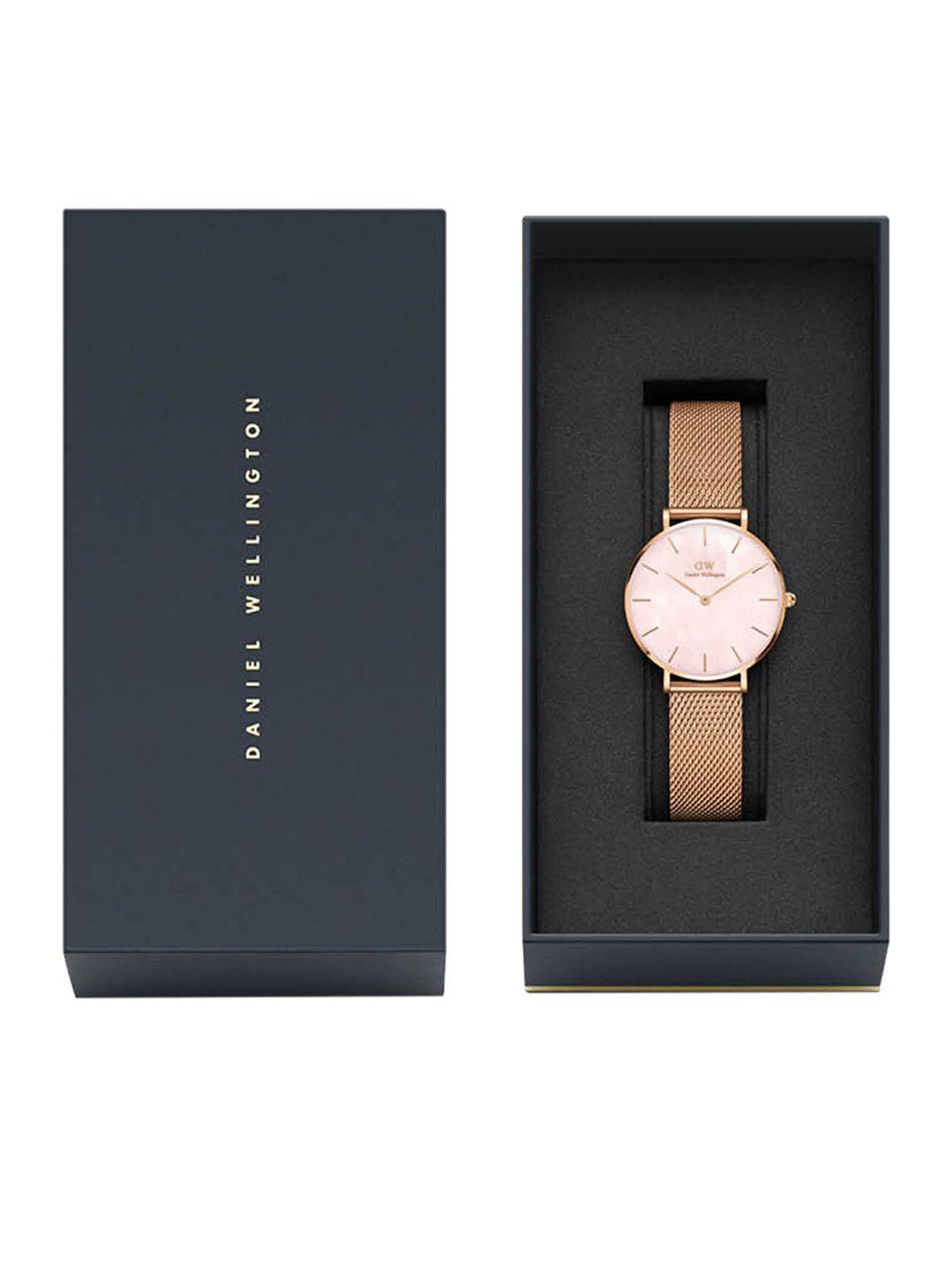 daniel wellington women petite melrose round analogue watch- dw00100516