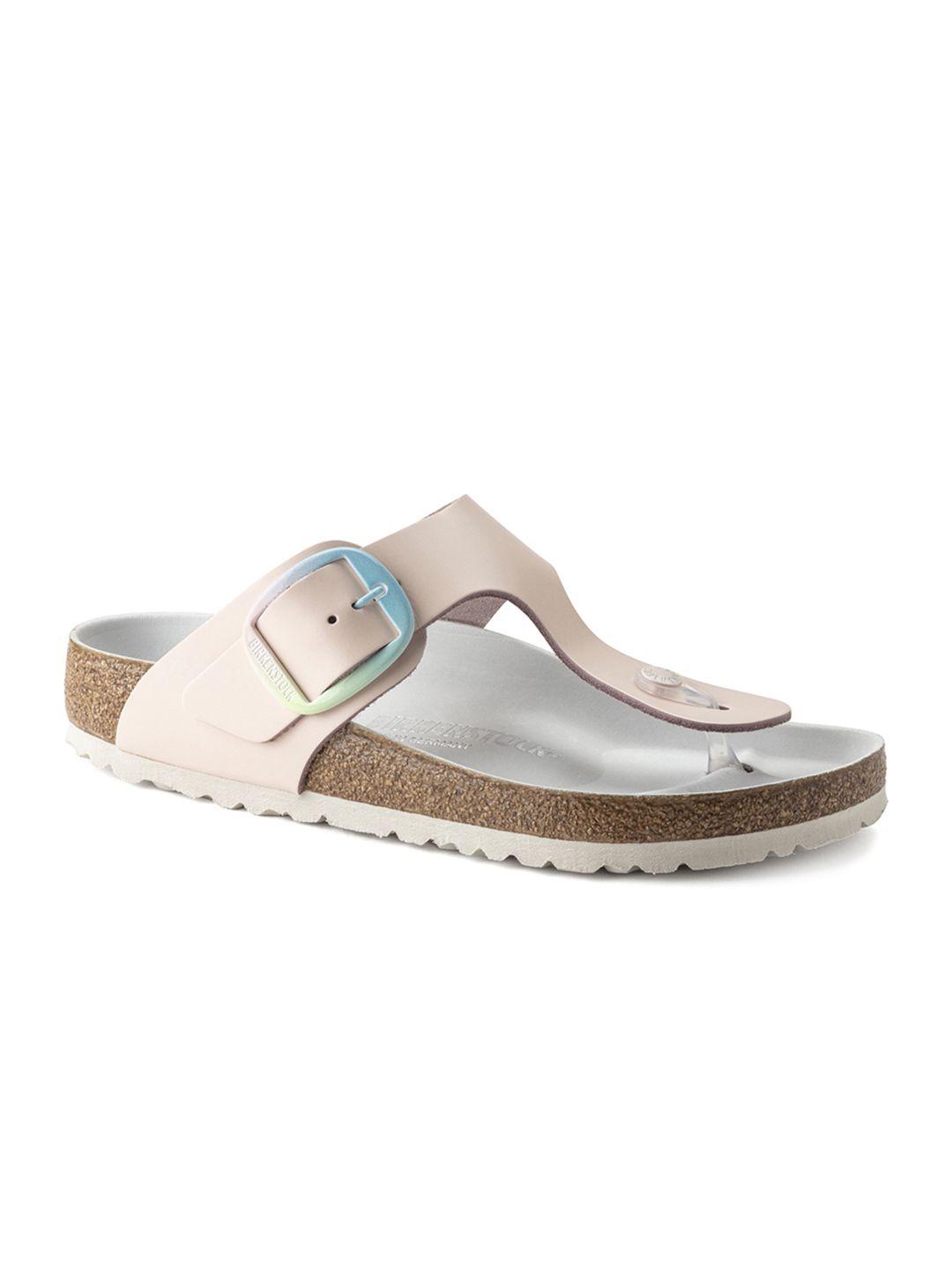 birkenstock women rose gizeh big buckle t-strap flats