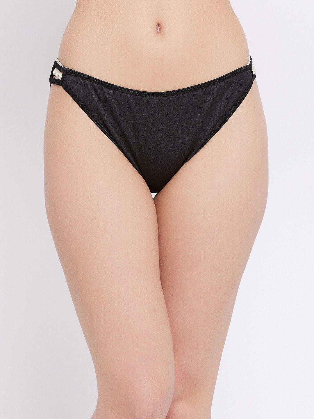 secrets by zerokaata women black solid hipster briefs szblkpty50035