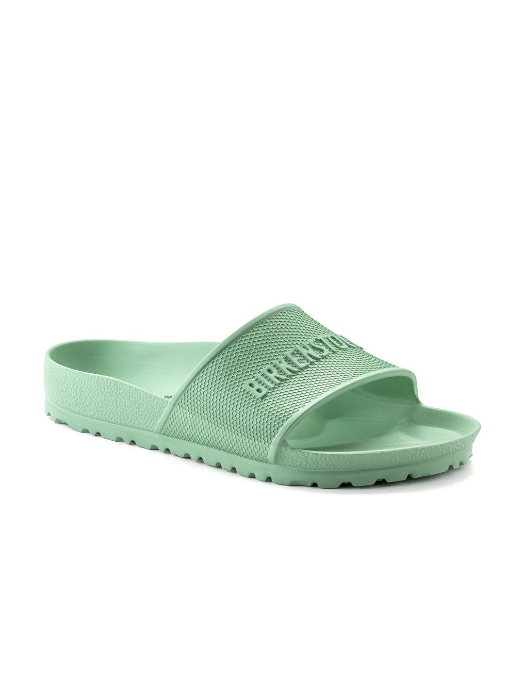 birkenstock unisex green regular width barbados sliders