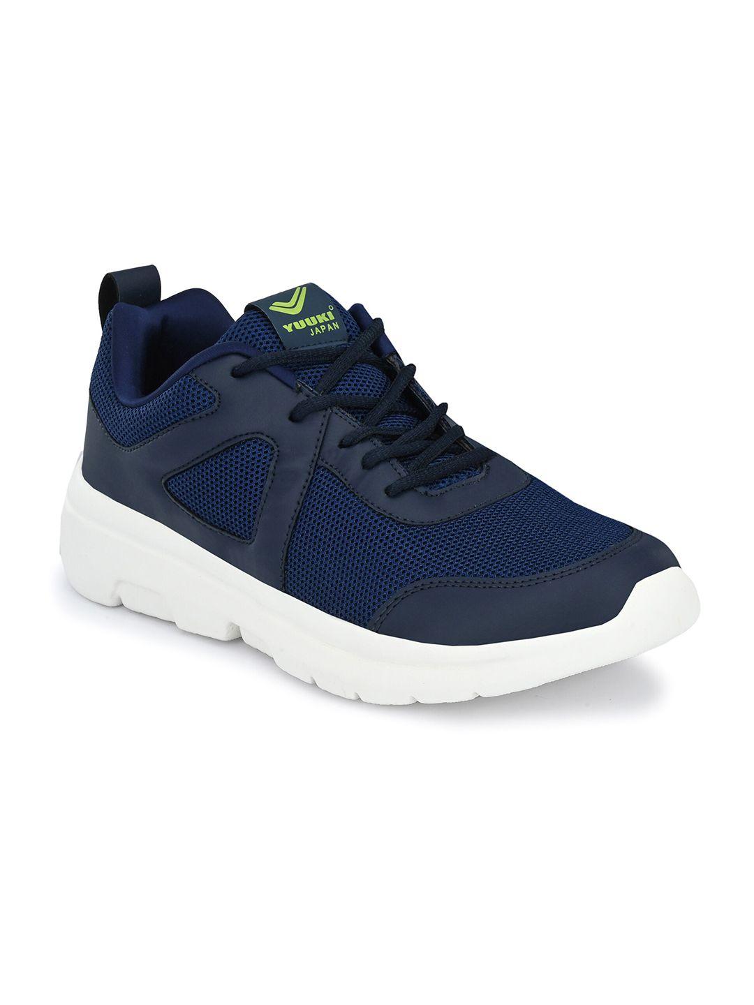 yuuki men navy blue mesh training or gym non-marking shoes