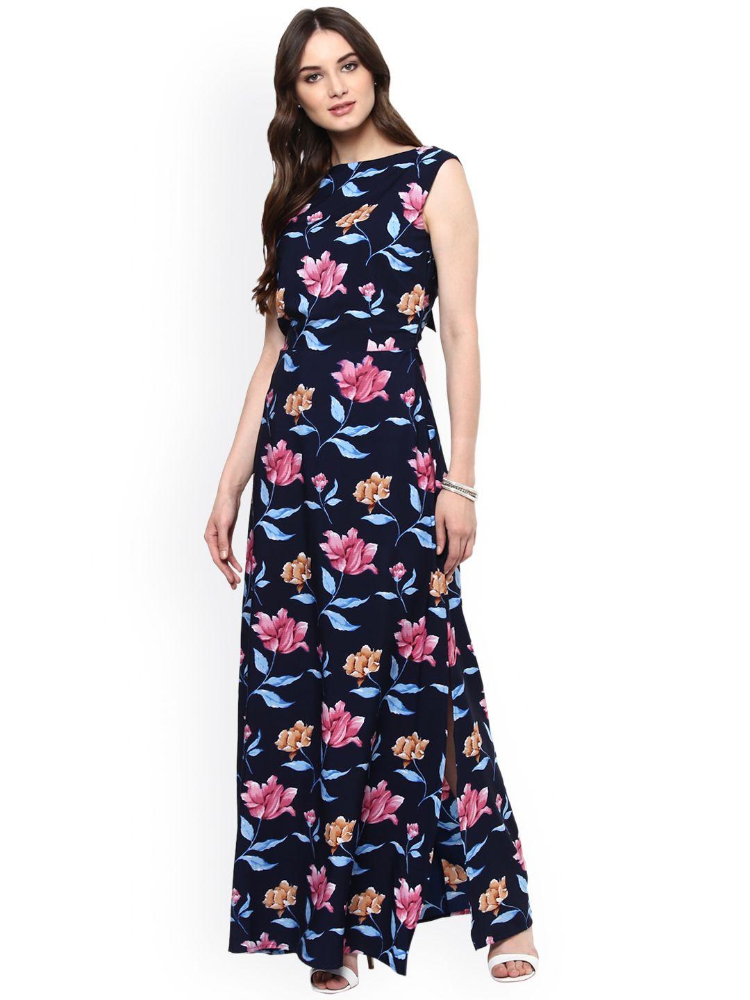 harpa women navy floral print maxi dress