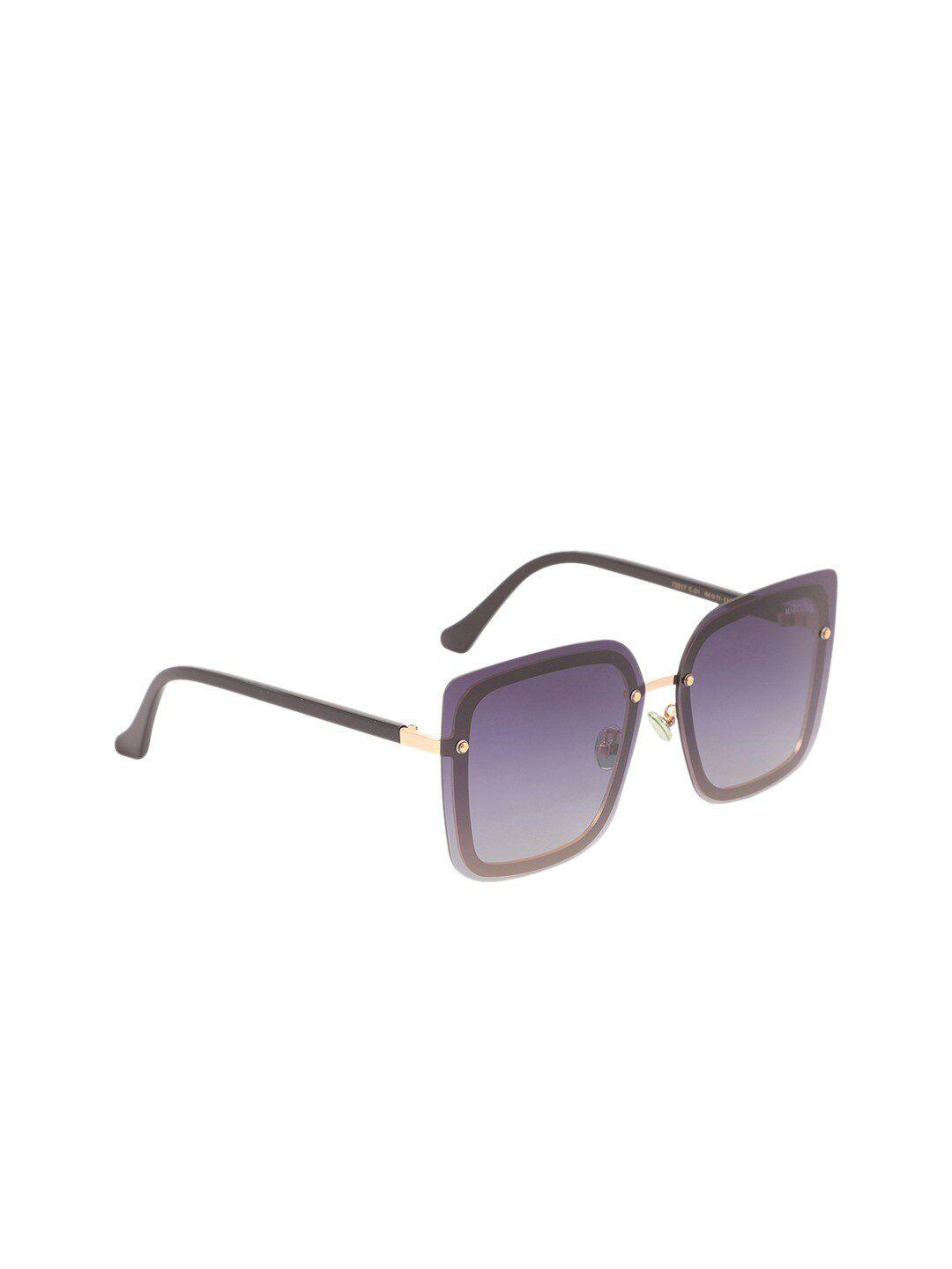 marc louis women purple lens & purple square sunglasses with uv protected lens