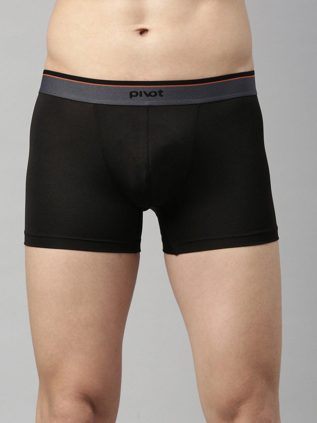 pivot men black solid trunk - p2miwt22-017