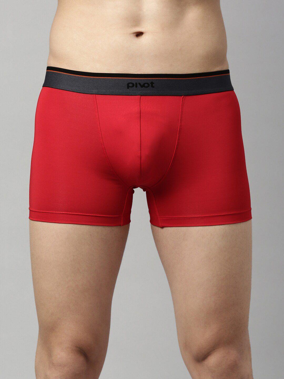 pivot men red solid trunk p2miwt22-018