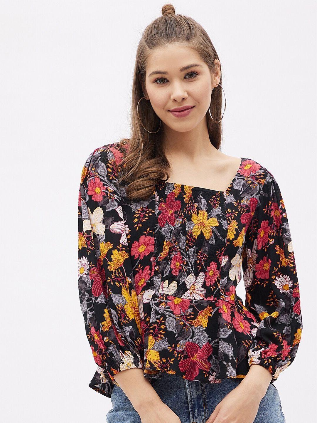 harpa multicoloured floral print top